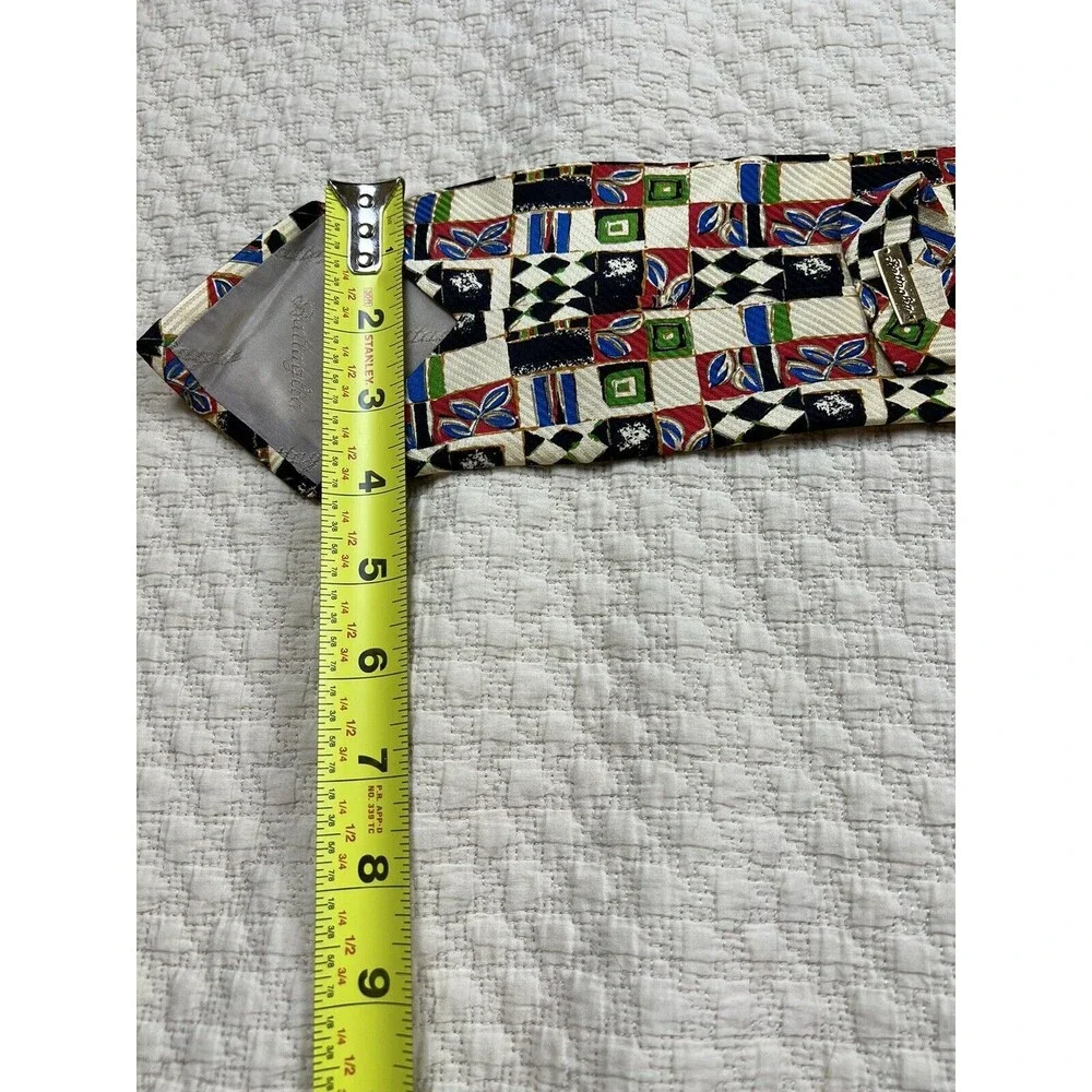 BATTAGLIA BEVERLY HILLS Abstract Colorful Silk Tie‎ 59